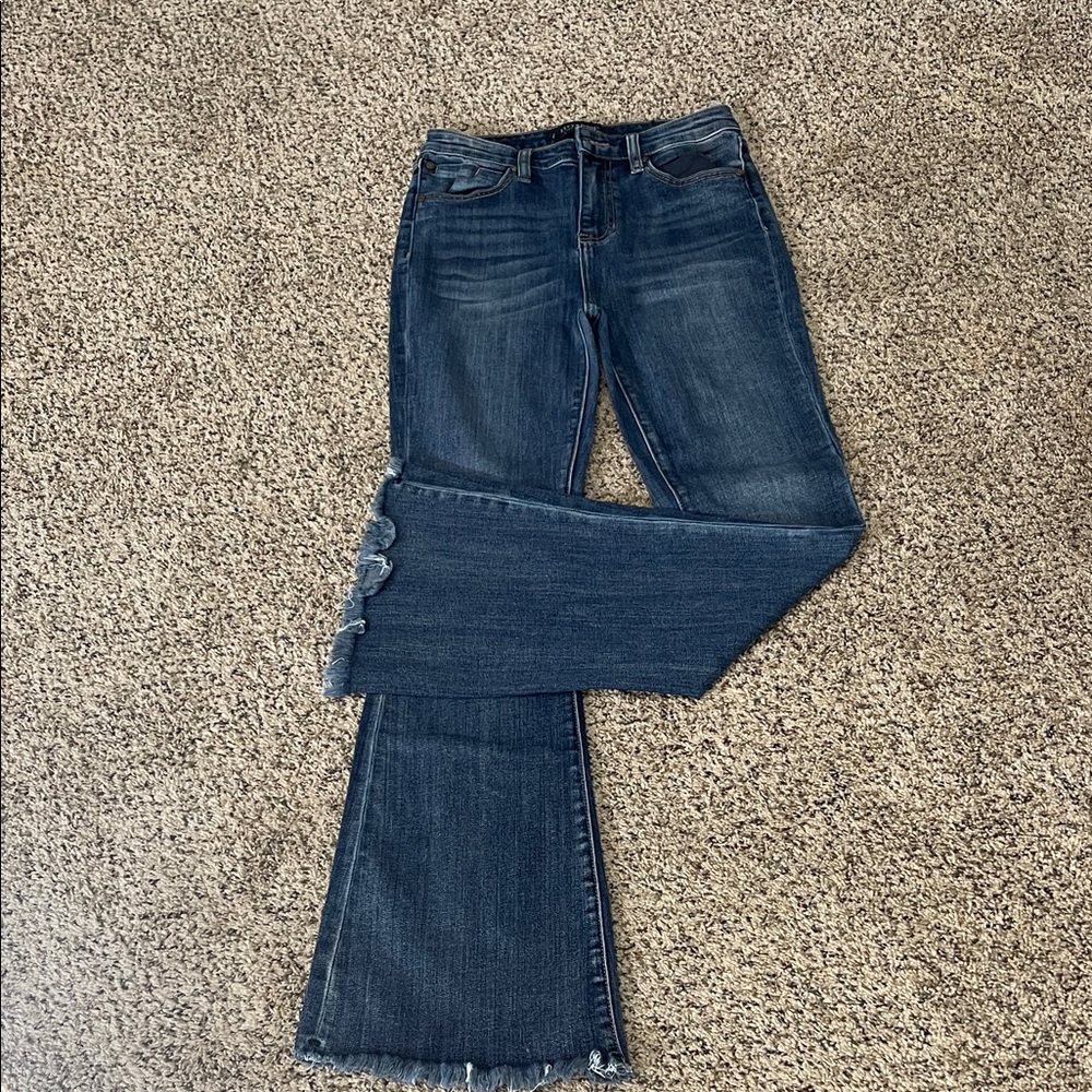 Liverpool Dark Blue Flare Jeans